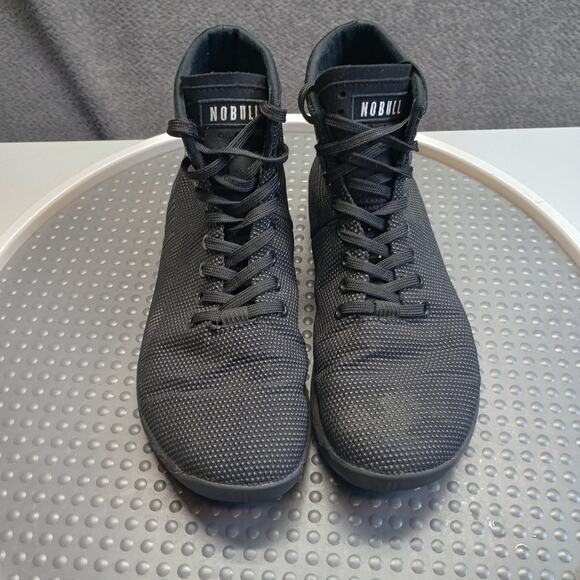 NoBull Outwork Edge Hi Trainer Men Unisex Sneakers Black - Picture 2 of 7